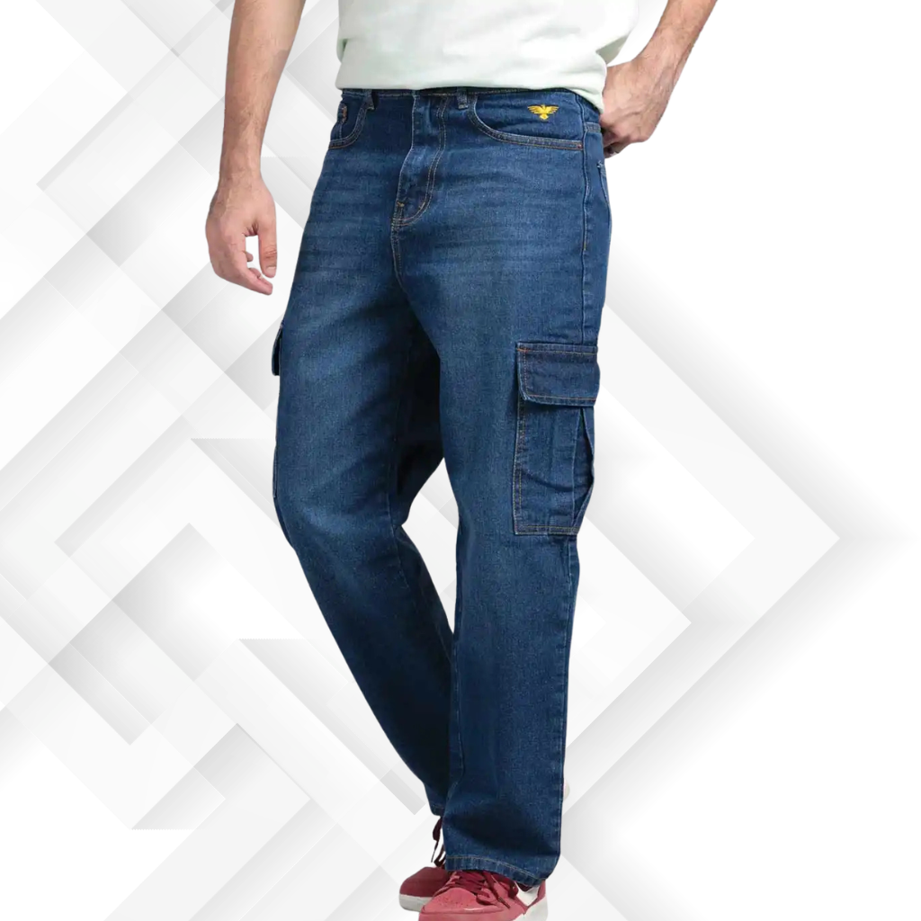 Custom Cargo Denim Jeans