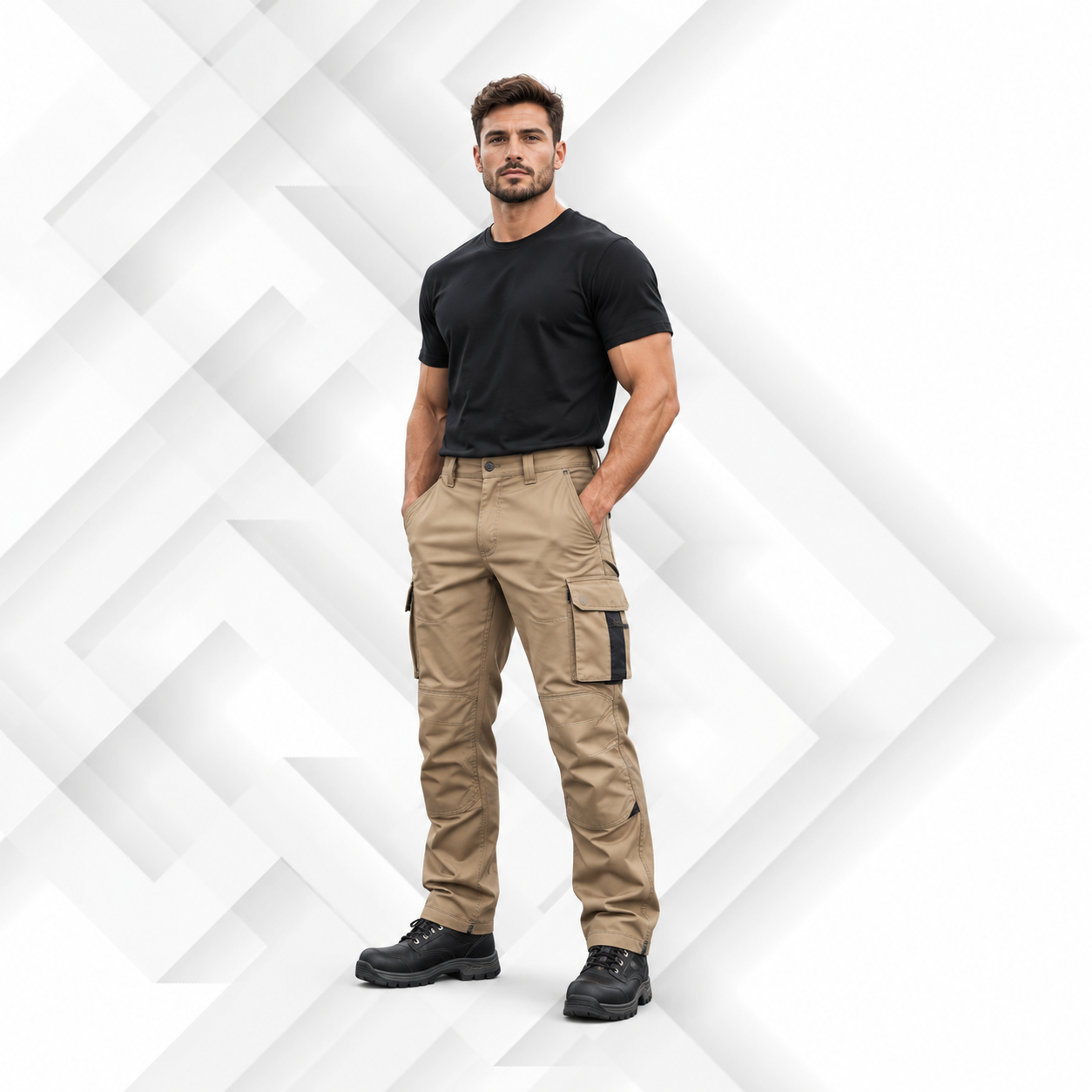 Khaki Utility Trousers