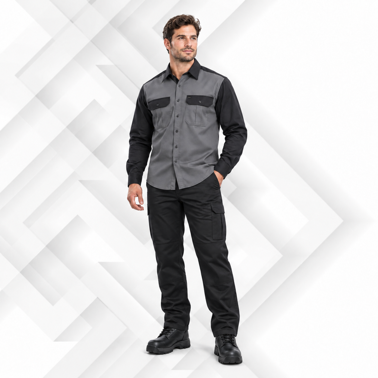 Two-Tone Work Shirt
